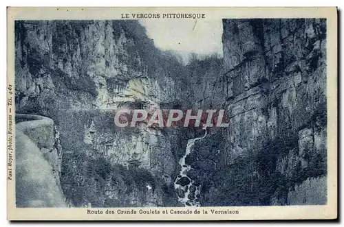 Ansichtskarte AK Route de Grands Goulets et Cascade de la Vernaison