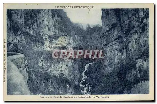 Cartes postales Route de Grands Goulets et Cascade de la Vernaison