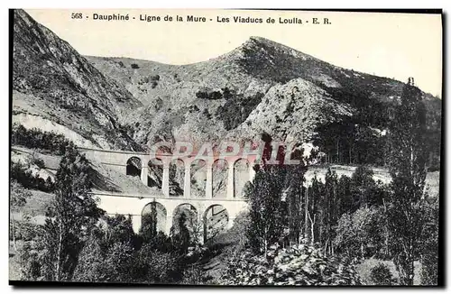 Cartes postales Dauphine Ligne de la Mure Les Viaducs de Loulla
