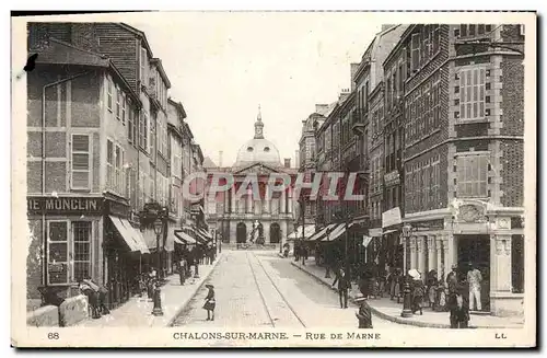 Cartes postales Chalons sur Marne Rue de Marne