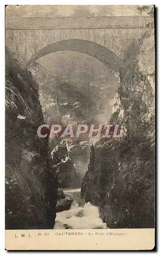 Cartes postales Cauterets Le pont d&#39Espagne