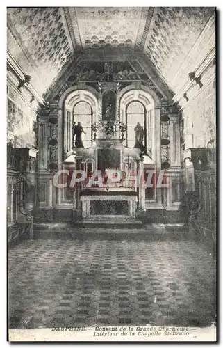 Cartes postales Couvent de la Grande Chartreuse Interieur de la chapelle St Bruno