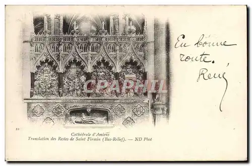 Cartes postales Cathedrale D'Amiens Translation des Restes de Saint Firmin