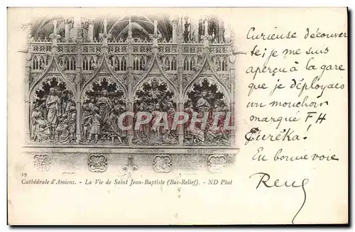 Cartes postales Cathedrale D'Amiens La vie de Saint Jean Baptiste