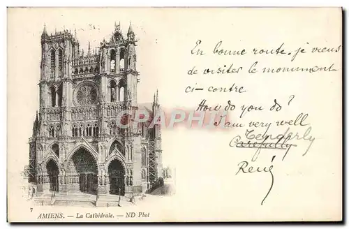 Cartes postales Amiens La Cathedrale