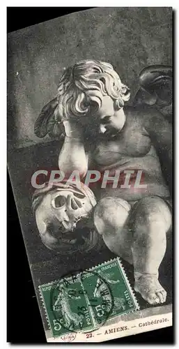 Cartes postales Amiens La Cathedrale L'ange pleureur