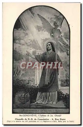 Ansichtskarte AK Ste Genevieve Chapelle de Notre Dame Consolation Rue Dutot Ange