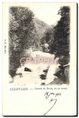 Cartes postales Allevard Cascade du Breda Fin du Monde