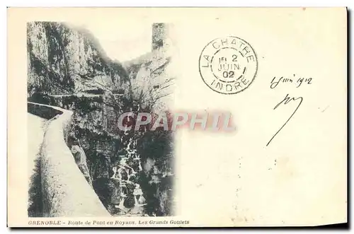 Cartes postales Grenoble Route de port en Royans Les grands goulets