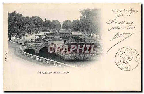 Cartes postales Nimes Jardin de la Fontaine