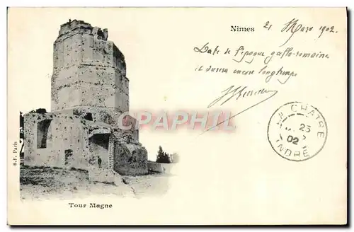 Cartes postales Nimes Tour Magne