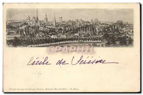 Cartes postales Dijon Vue generale