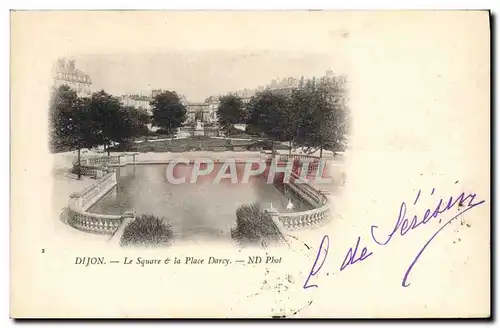 Cartes postales Dijon Le Square la Place Darcy