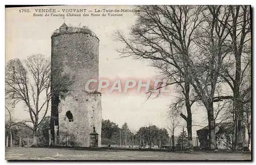 Cartes postales Vendee Vouvant La Tour de Melusine Reste de l&#39ancien chateau des Sires de Vouvant