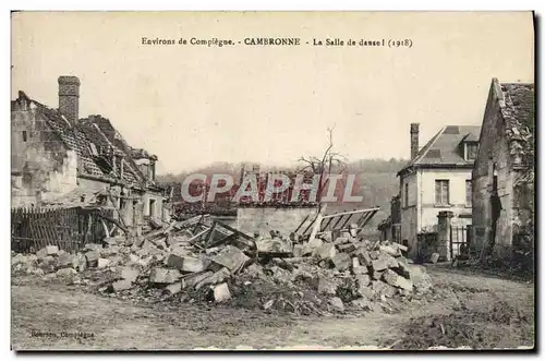 Cartes postales Environs de Compiegne Cambronne La Salle de Danse Militaria