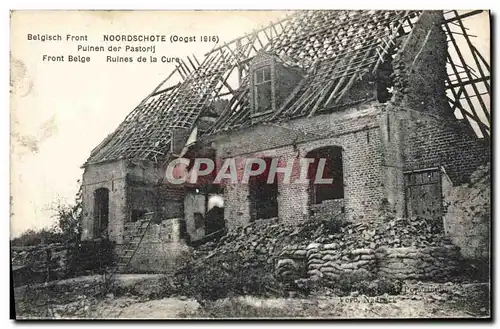 Cartes postales Noordschote Ruines de la Cure Militaria