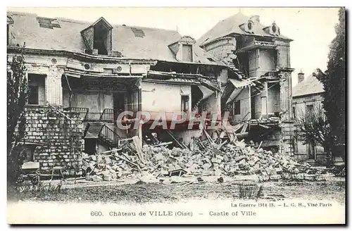 Cartes postales Chateau de Ville Militaria