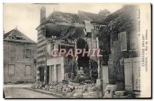 Cartes postales Soissons Tue du chateau