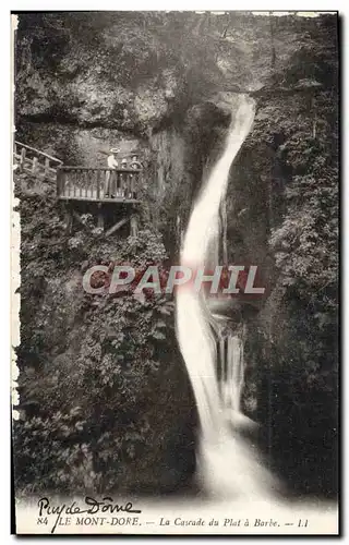 Ansichtskarte AK Le Mont Dore La Cascade du Plat a Barbe