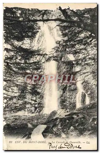 Ansichtskarte AK Environs du Mont Dore La Cascade de Queureuilh