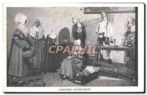 Cartes postales Costumes Auvergnats Auvergne Folklore