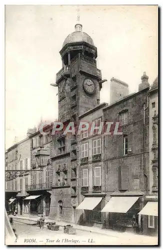 Cartes postales Riom Tour de L&#39Horloge