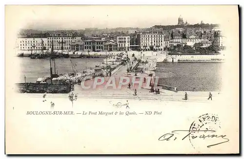 Cartes postales Boulogne Sur Mer Le Pont Marguet les Quais