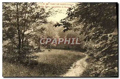 Cartes postales Saint Cloud Parc Sentier perdu pres l&#39Allee de Marnes