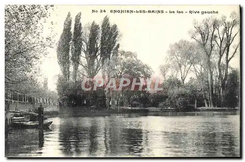 Ansichtskarte AK Enghien Les Bains Le Lac Rive gauche