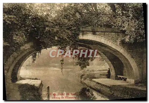 Cartes postales Parc de Saint Cloud L&#39etang de Villeneuve