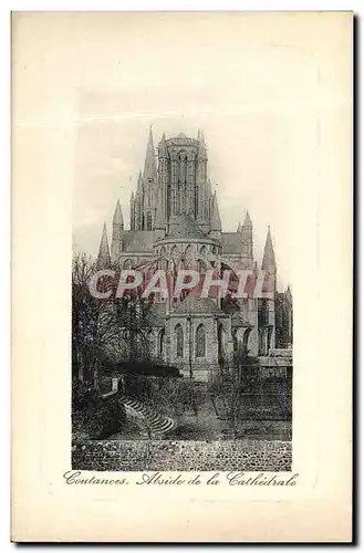 Cartes postales Coutances Abside de la cathedrale