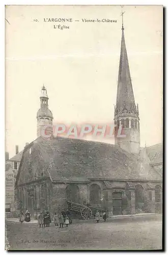 Cartes postales L&#39Argonne Vienne le Chateau L&#39Eglise Enfants