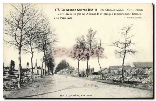Ansichtskarte AK La Grande Guerre En Champagne Militaria