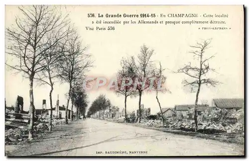 Cartes postales La Grande Guerre En Champagne Militaria