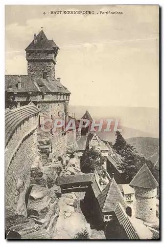 Cartes postales Haut Koenigsbourg Fortifications