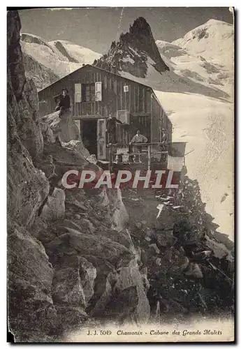 Ansichtskarte AK Chamonix Cabane des Grands Mulets Alpinisme