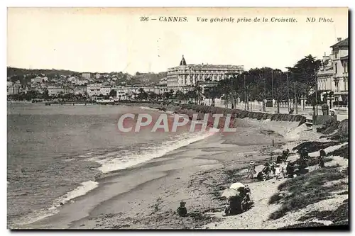 Cartes postales Cannes Vue Generale Prise de la Croisette