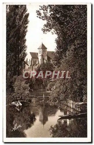 Cartes postales Montigny Sur Loing Le Loing et l&#39Eglise