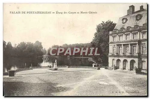 Ansichtskarte AK Palais de Fontainebleau Etang des Carpes et Musee Chinois