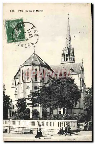 Cartes postales Pau Eglise St Martin