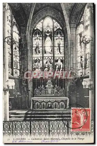 Cartes postales Langres Cathedrale Saint Mammes Chapelle de la Vierge
