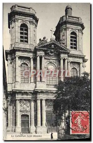 Ansichtskarte AK Langres La cathedrale Saint Mammes