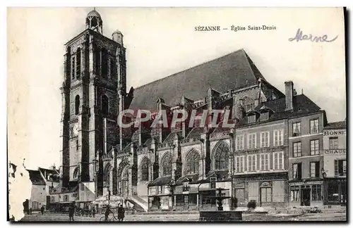 Cartes postales Sezanne Eglise Saint Denis