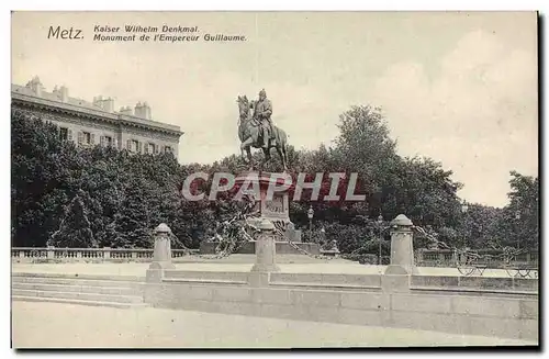 Ansichtskarte AK Metz Kaiser Withelm Denkmal