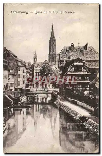 Ansichtskarte AK Strasbourg Quai de la Petite France