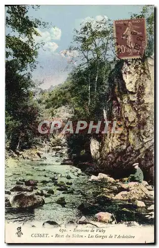 Cartes postales Cusset Rives du Sichon Les Gorges de l&#39Ardoisiere