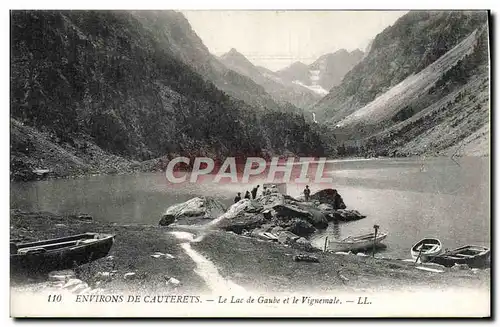 Cartes postales Environs De Cauterets Le Lac de Gaube et le Vignemale