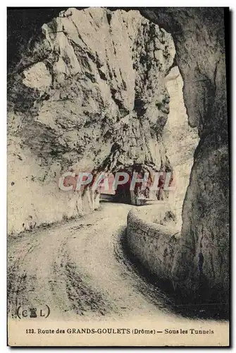 Cartes postales Route des Grands Goulets Sous les Tunnels