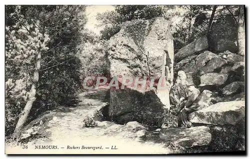 Ansichtskarte AK Nemours Rochers Beauregard