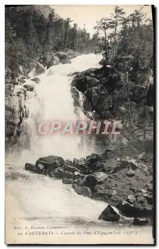 Cartes postales Cauterets Cascade du Pont d&#39Espagne